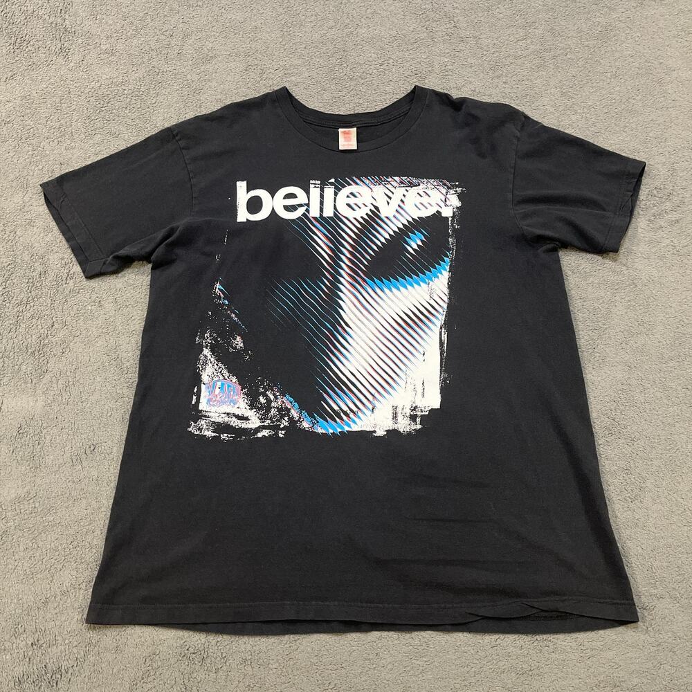 Alien Workshop Believe Black Vintage 90s Skateboard Graphic Shirt XL Men's Sz XL